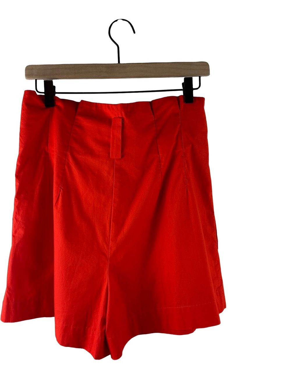 NEW Farm Rio Tailored Cotton High Rise Shorts in Orange - Picture 5 of 8